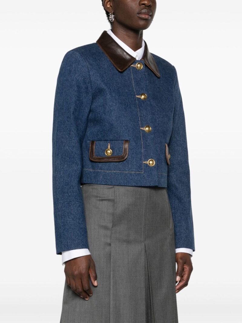 SANDRO  cropped denim jacket