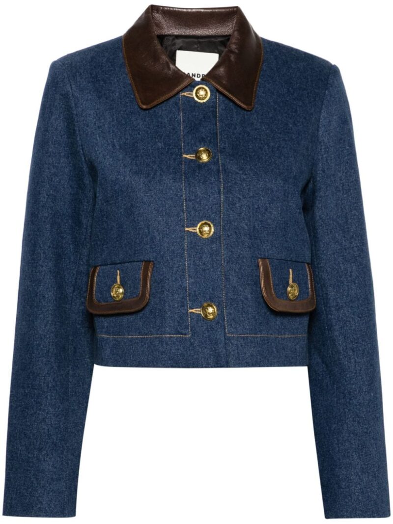 SANDRO  cropped denim jacket