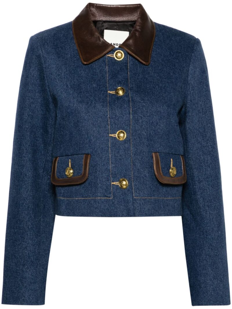 SANDRO  cropped denim jacket