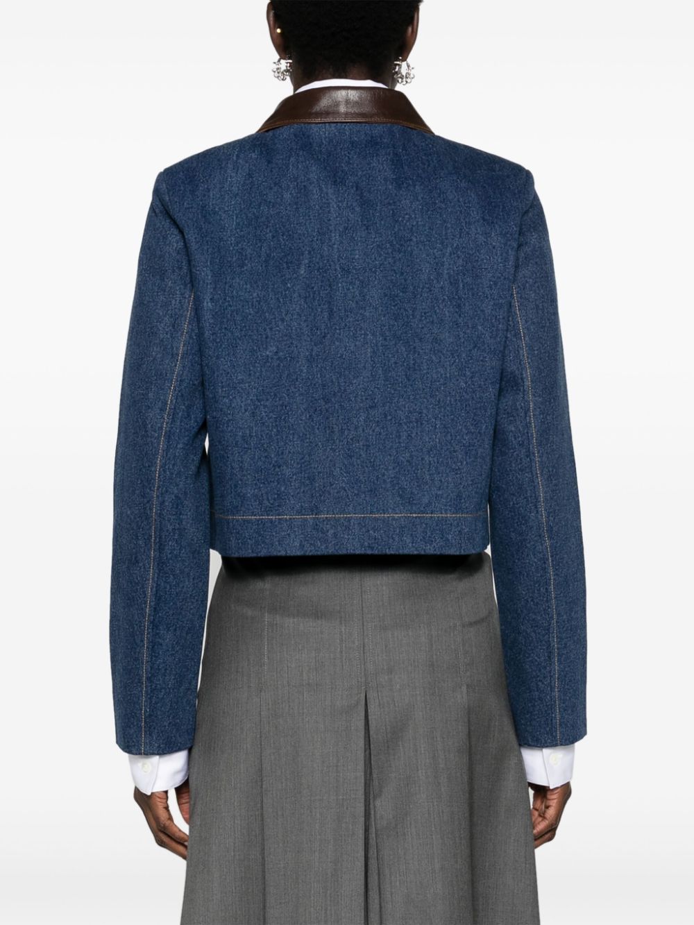 SANDRO cropped denim jacket - Image 4