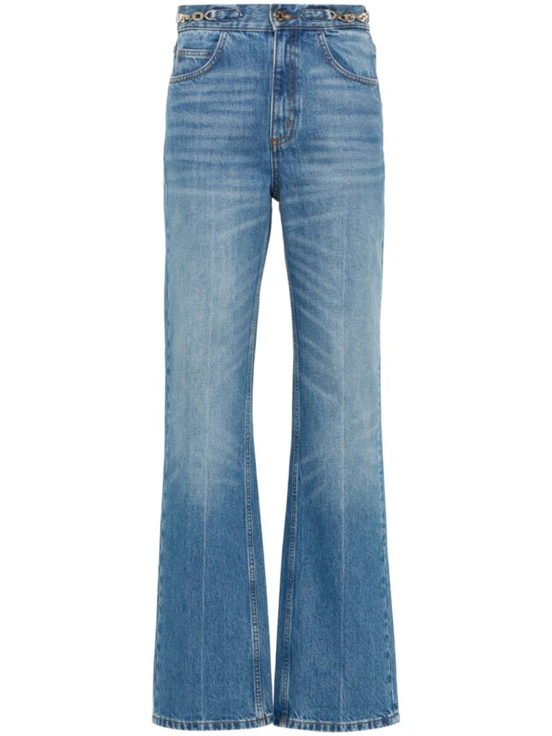 SANDRO  logo-patch jeans