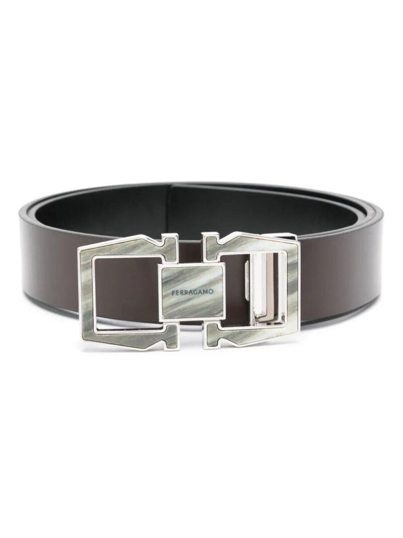 Ferragamo  Gancini reversible belt