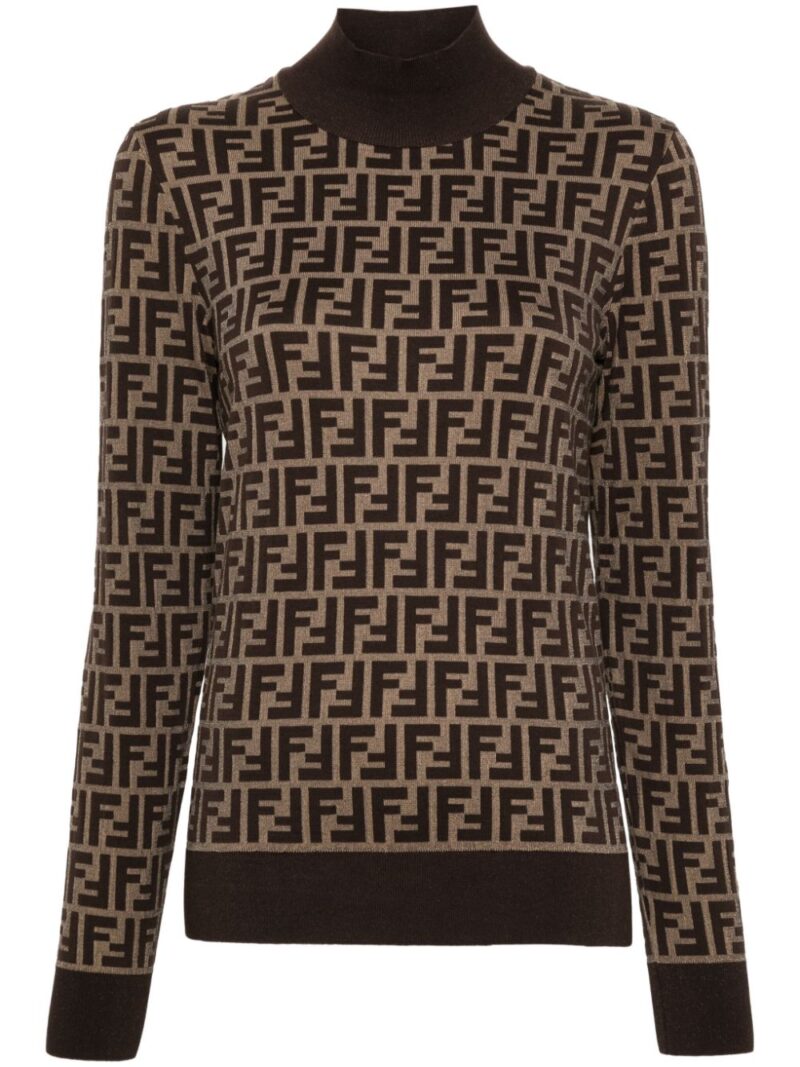 FENDI  FF-jacquard sweater