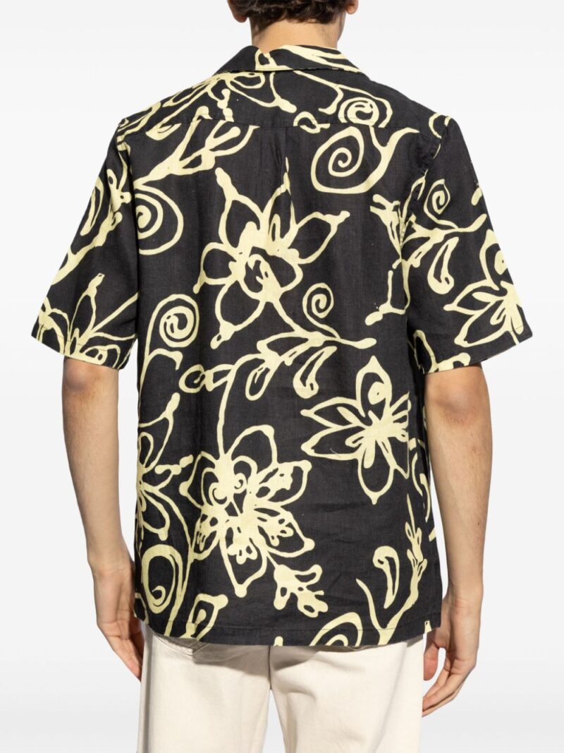 SAMSOE SAMSOE  floral-print linen shirt