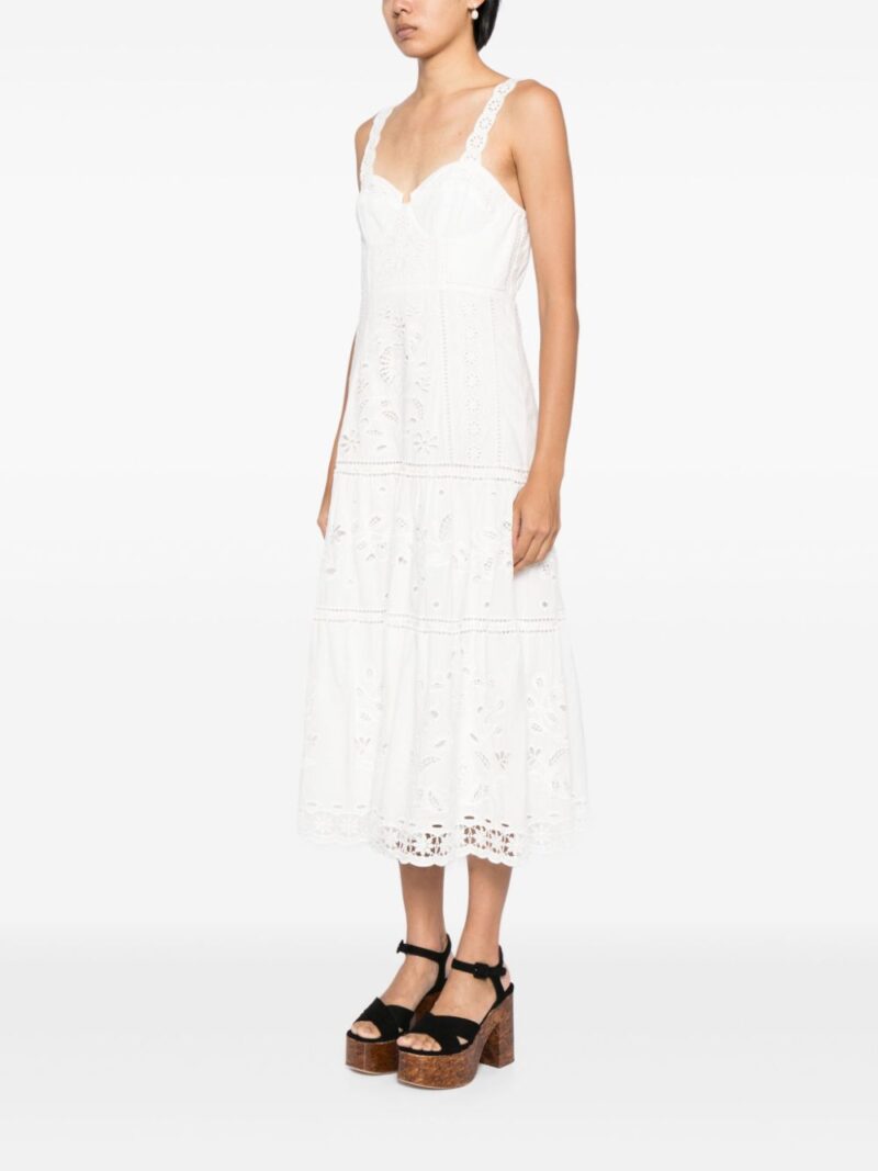 FARM Rio  Richillieu broderie anglaise midi dress