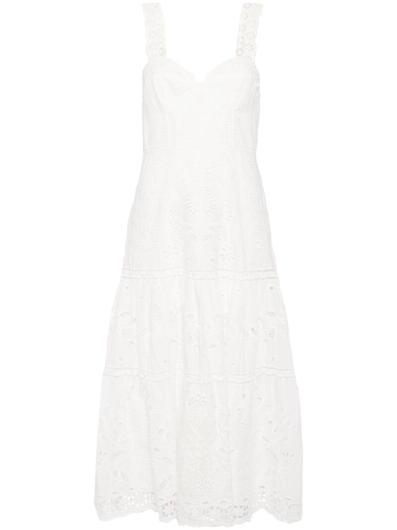 FARM Rio  Richillieu broderie anglaise midi dress