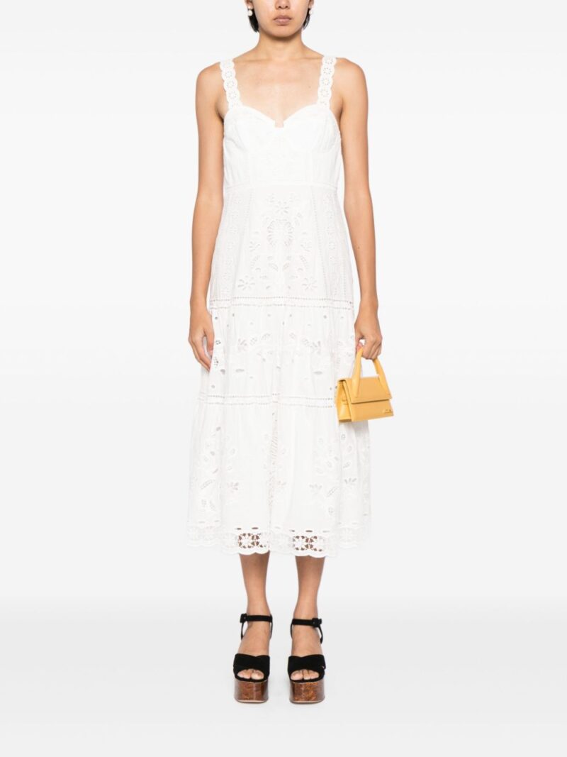 FARM Rio  Richillieu broderie anglaise midi dress