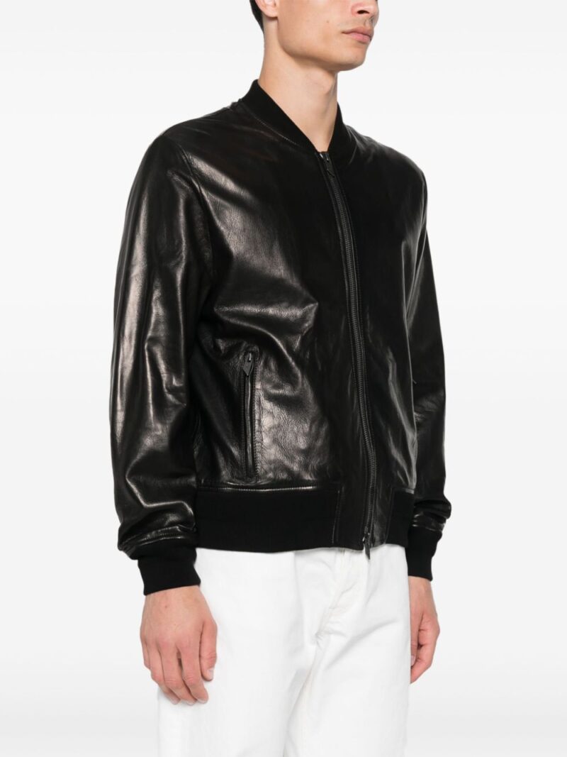 Salvatore Santoro  leather bomber jacket