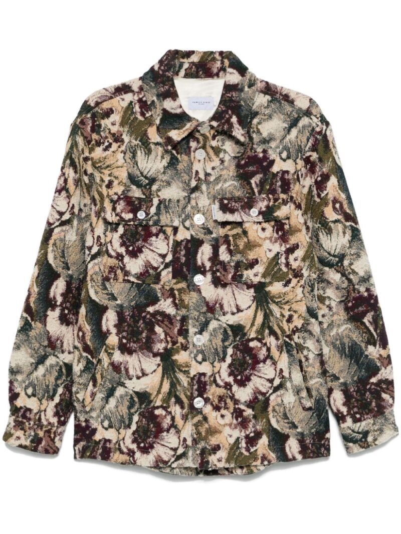 Family First  floral-jacquard jacket