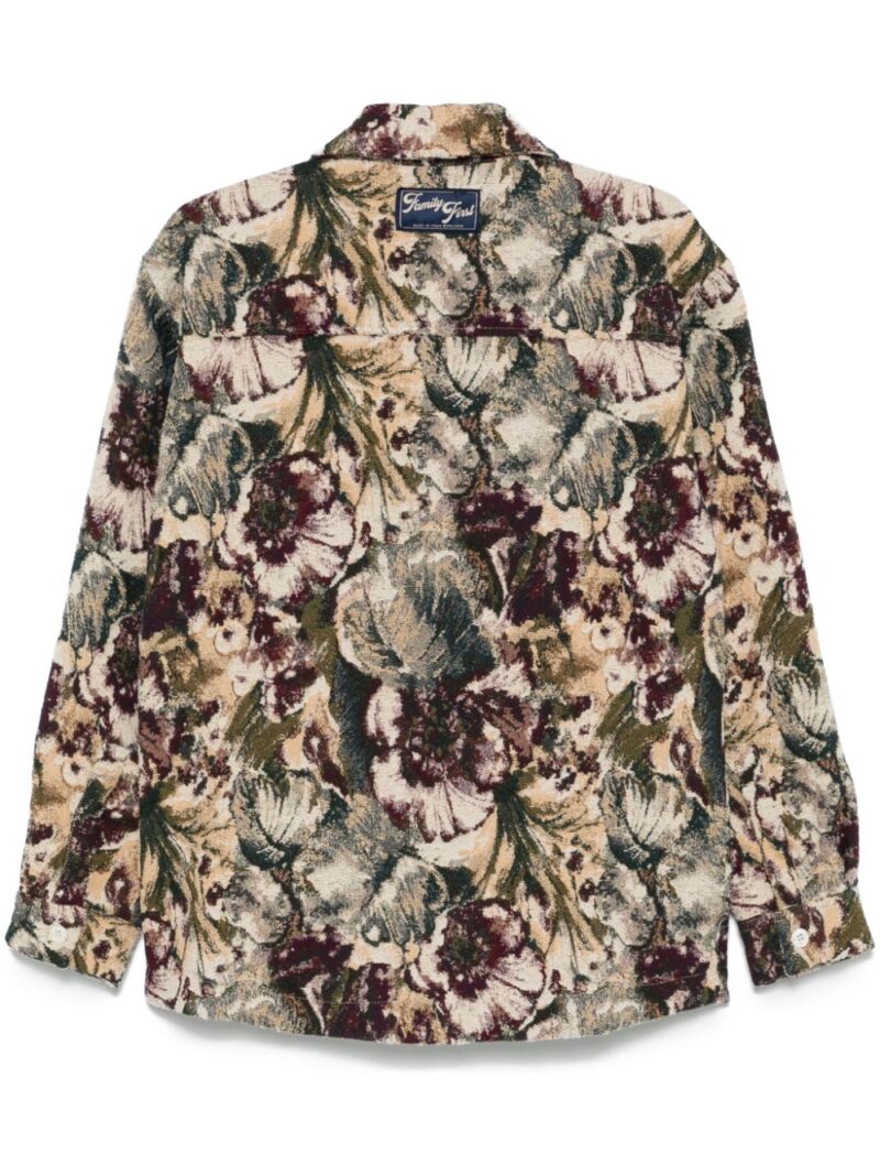 Family First  floral-jacquard jacket