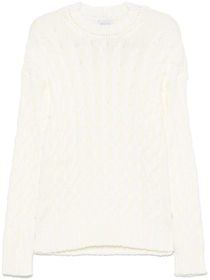 Family First  cable-knit sweater