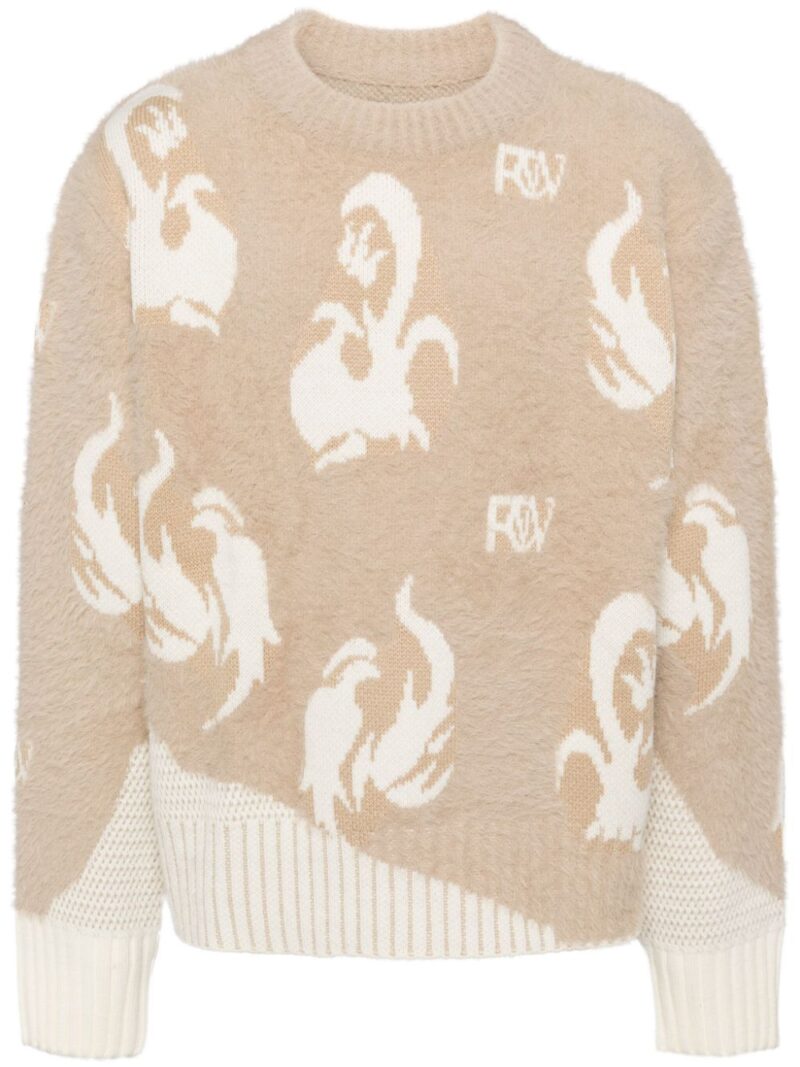 Feng Chen Wang  knitted pattern jumper