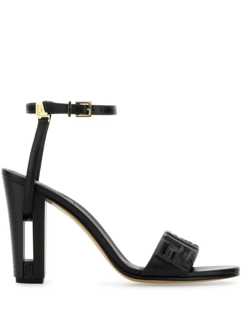FENDI  95mm Delfina leather sandals