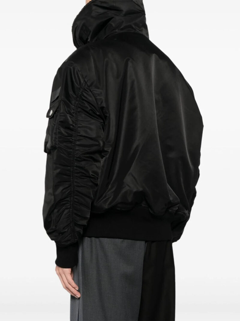 Feng Chen Wang  buckle-collar fastening jacket