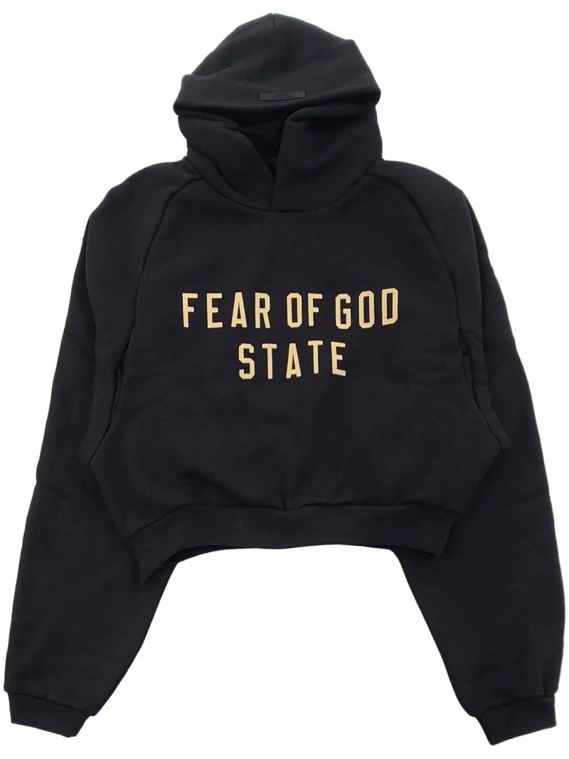 FEAR OF GOD ESSENTIALS  logo-print hoodie