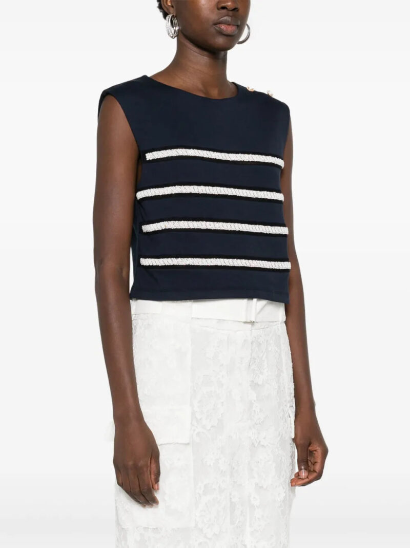 SANDRO  bead-embellished vest