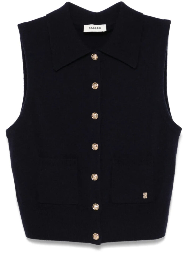 SANDRO  button-up top