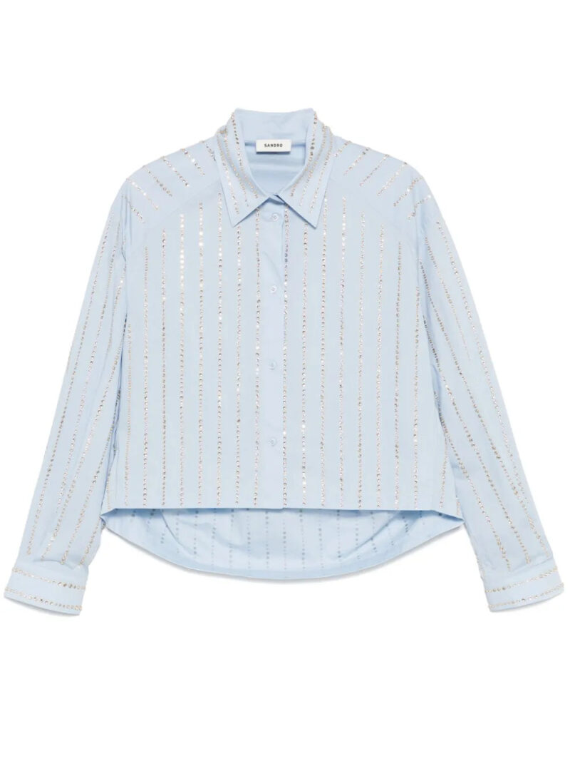 SANDRO  crystal-embellished shirt