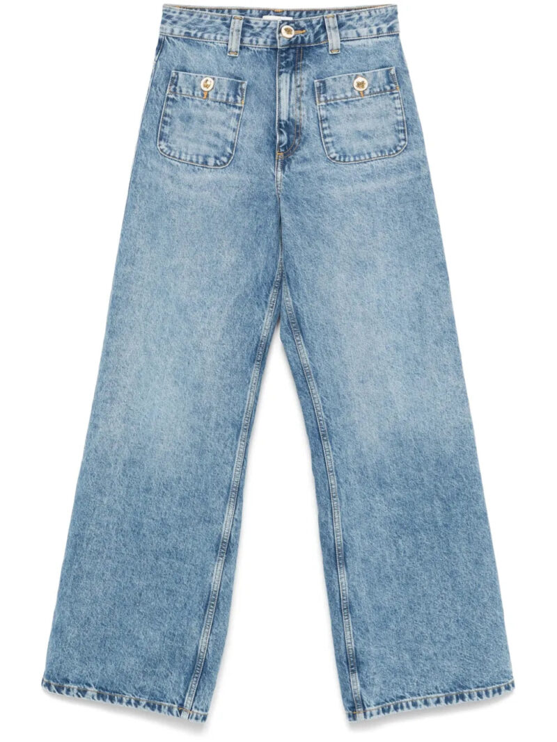 SANDRO  faded-effect jeans