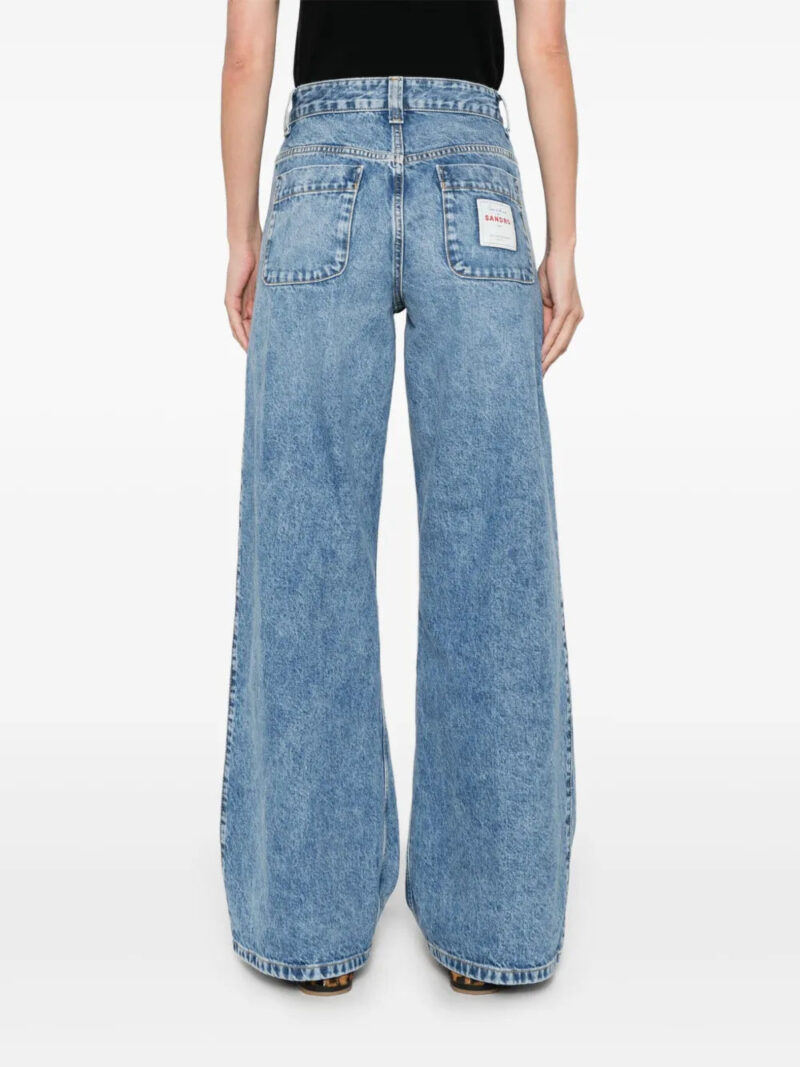 SANDRO faded-effect jeans