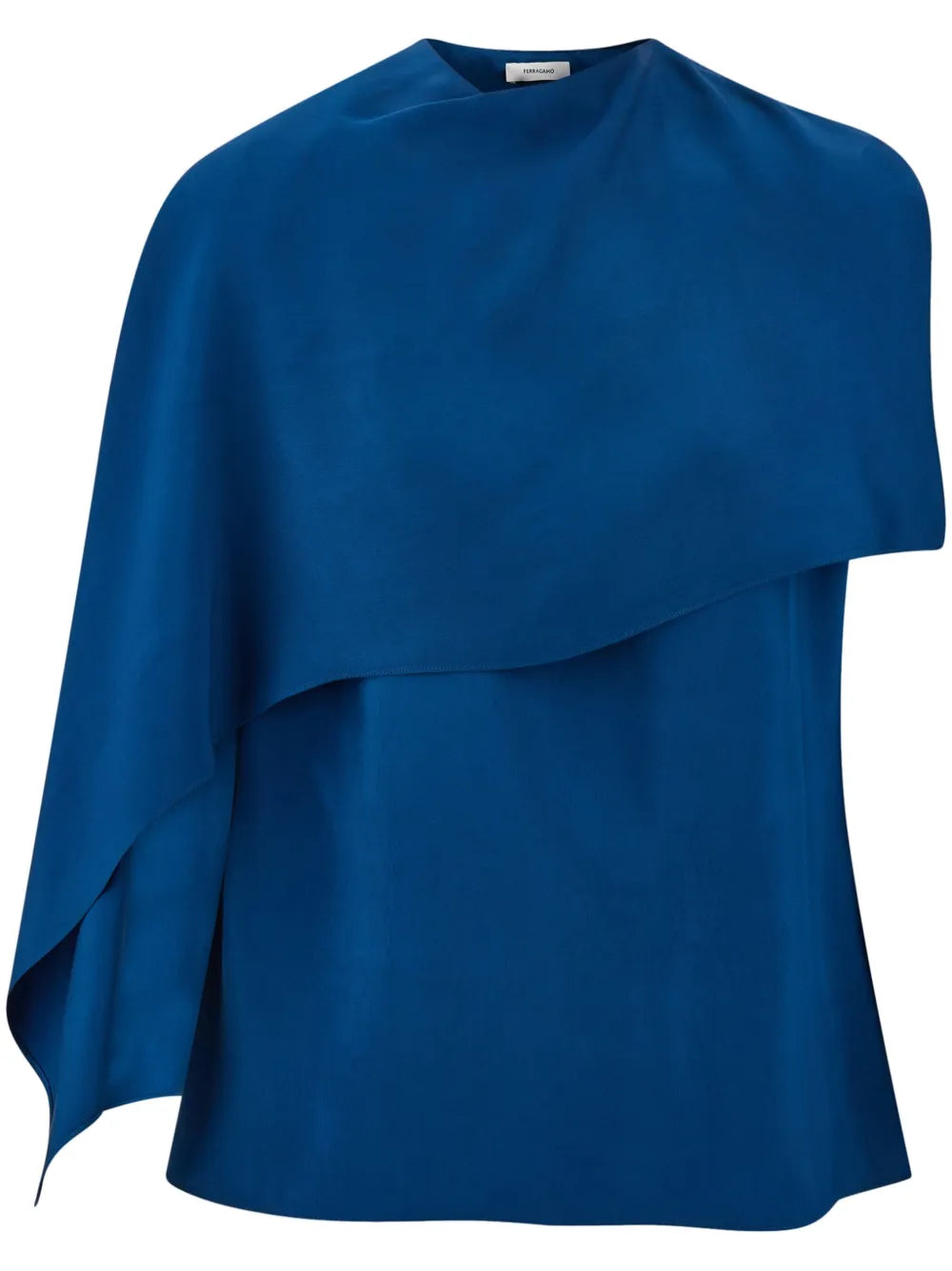 Ferragamo cape-design blouse