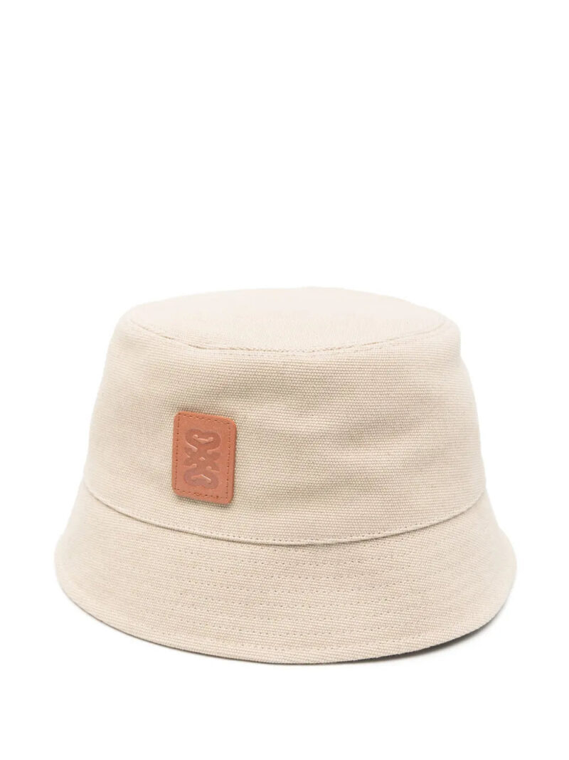 SANDRO  logo-patch bucket hat