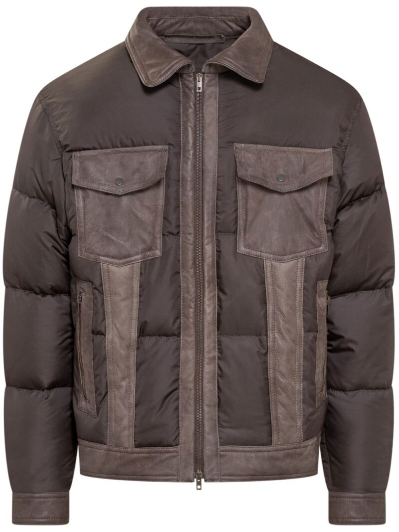 Salvatore Santoro  leather padded jacket