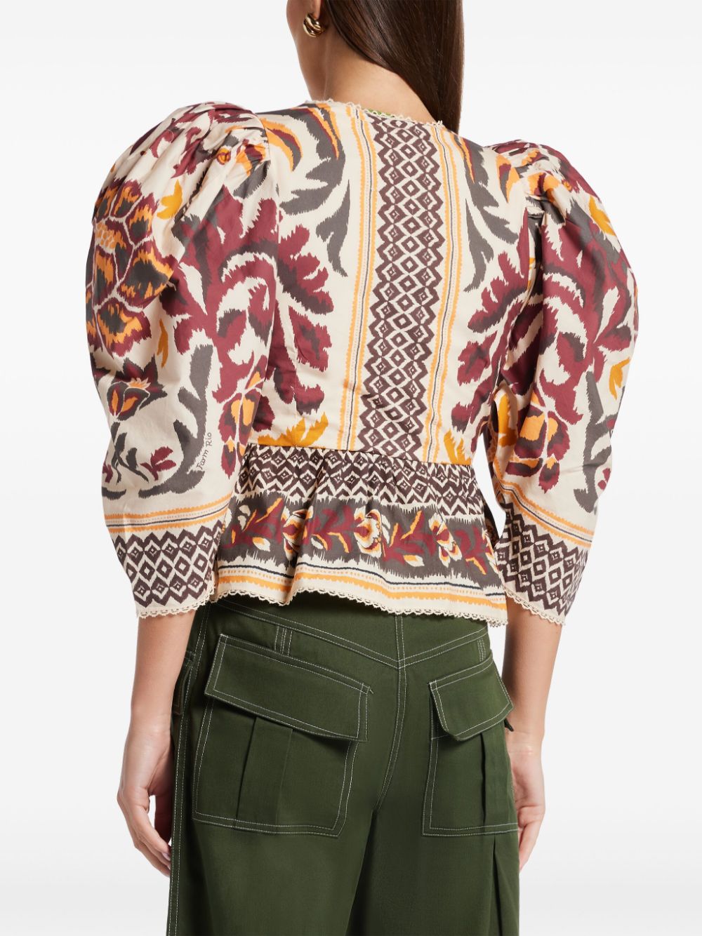 FARM Rio puff sleeves top - Image 4