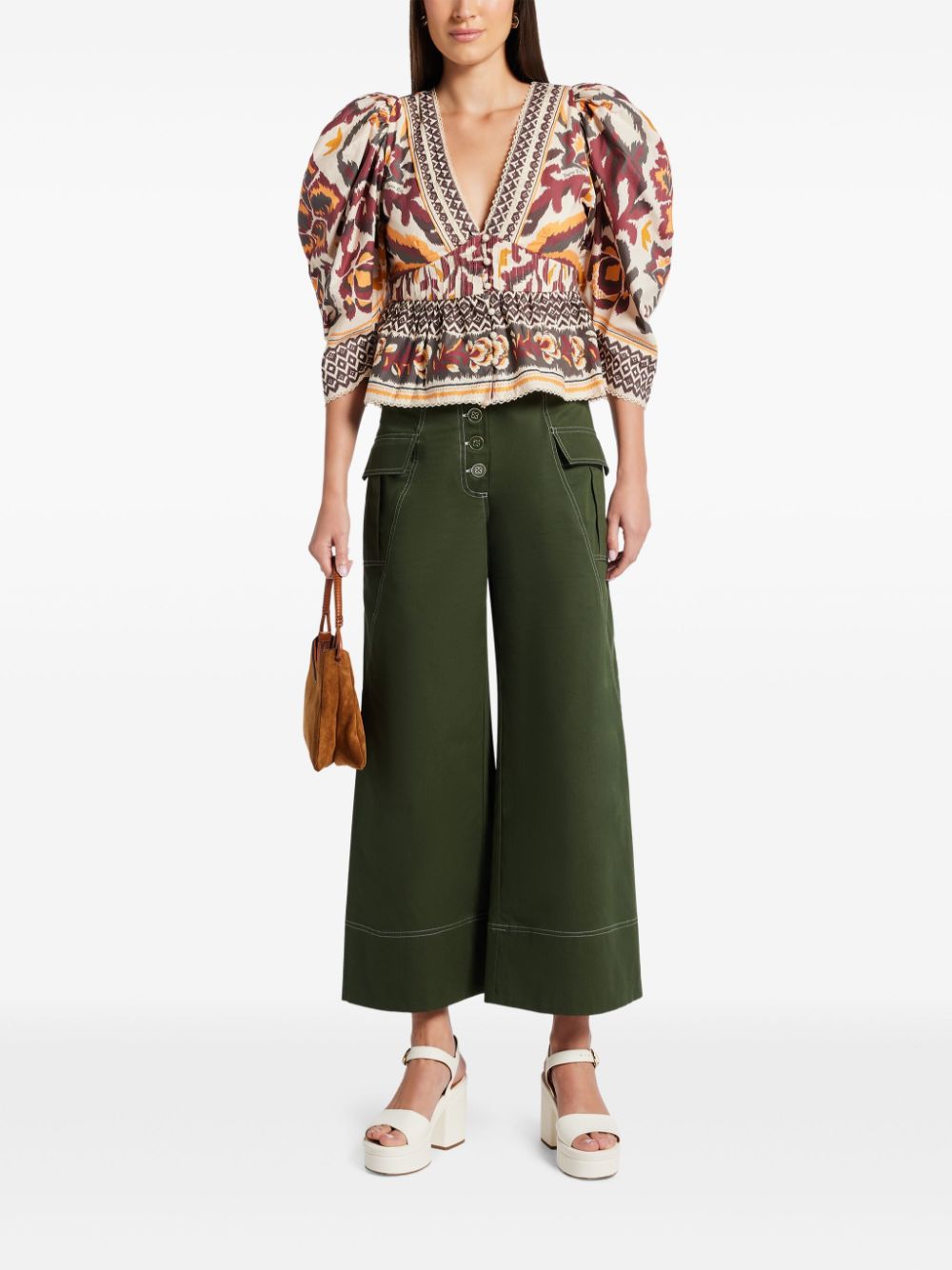 FARM Rio puff sleeves top - Image 2