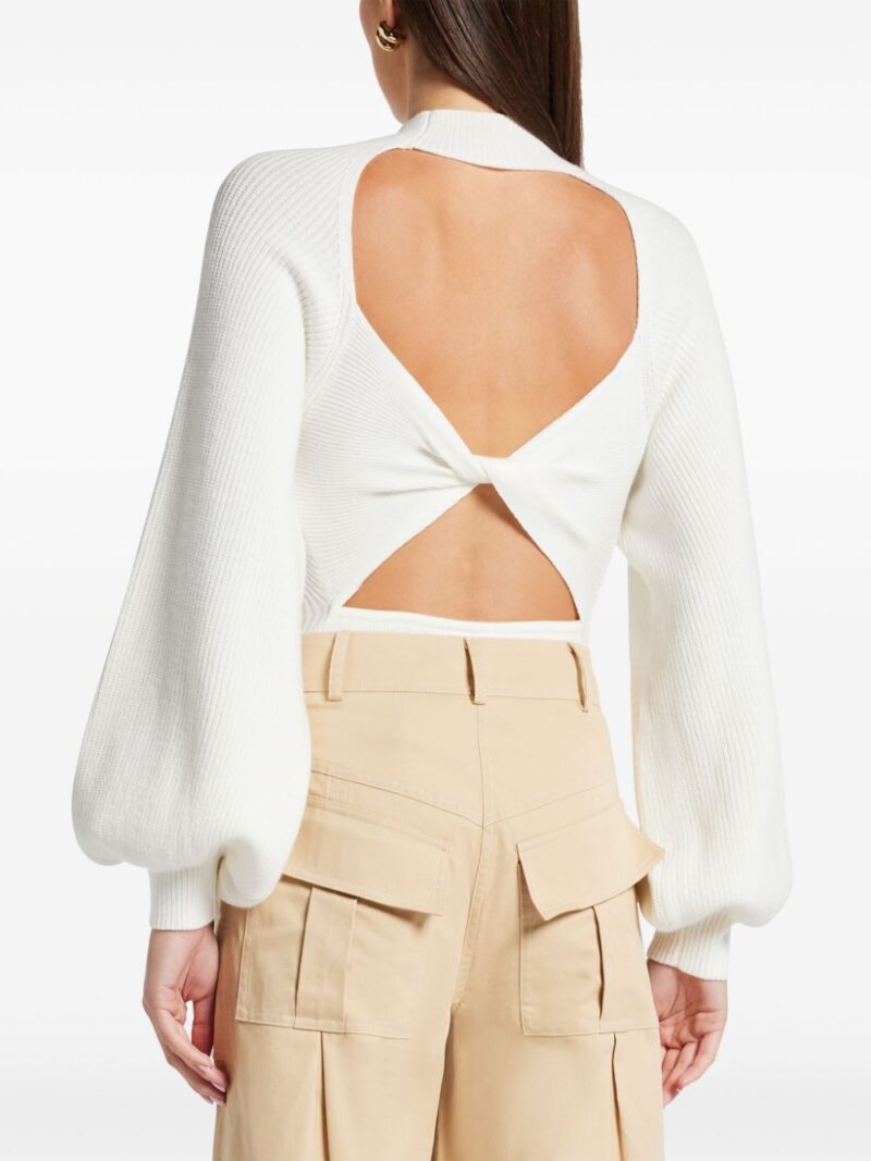 FARM Rio  puff sleeves knitted top