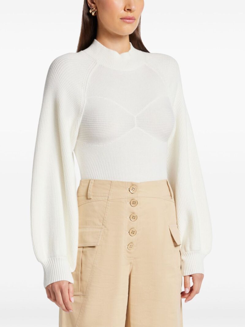 FARM Rio  puff sleeves knitted top