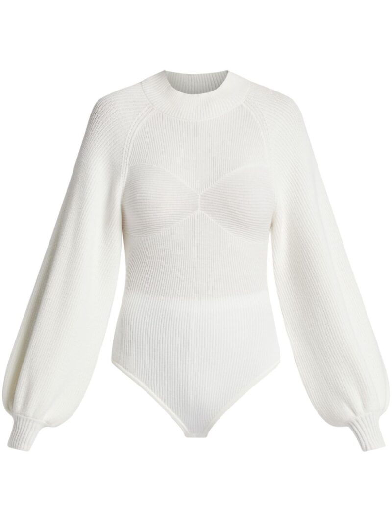 FARM Rio  puff sleeves knitted top