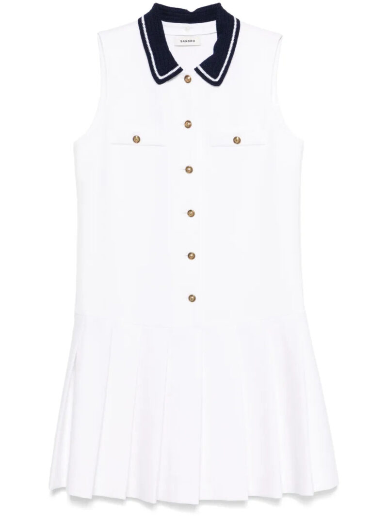 SANDRO  pleated mini dress