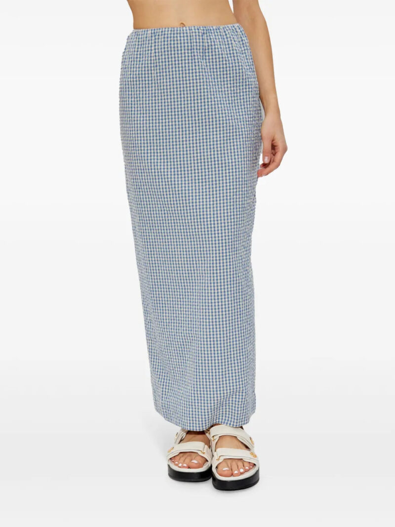 Posse  gingham maxi skirt
