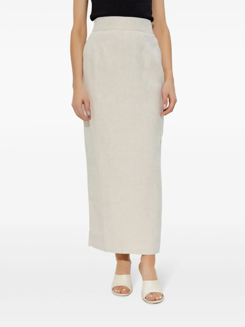Posse linen midi skirt