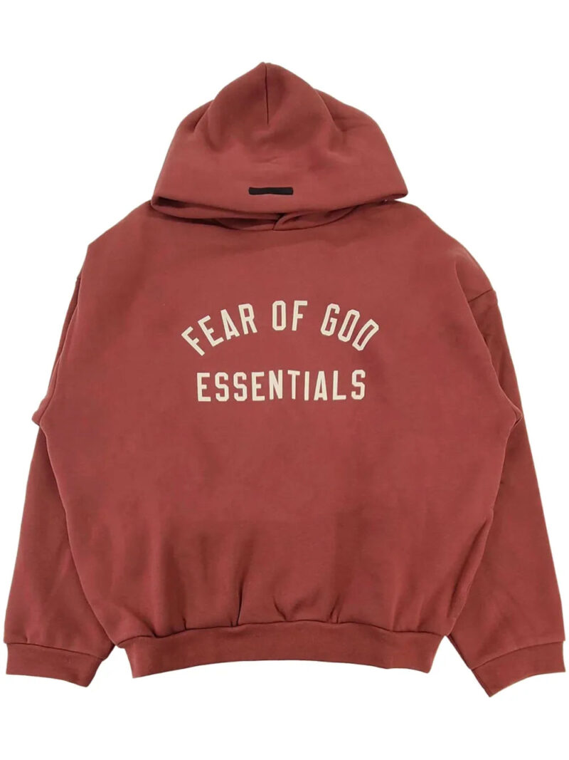 FEAR OF GOD ESSENTIALS  logo-print hoodie