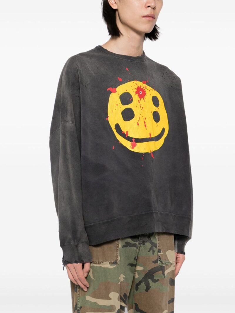 SAINT MXXXXXX  x Cactus Plant Flea Market smile sweatshirt