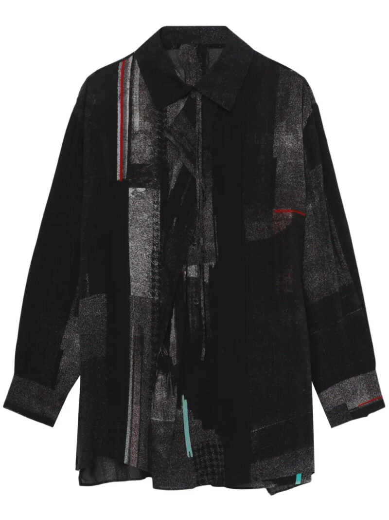 Y's  patchwork-print shirt.