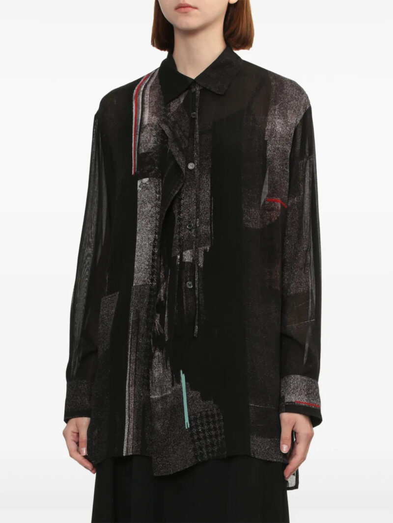 Y's  patchwork-print shirt.