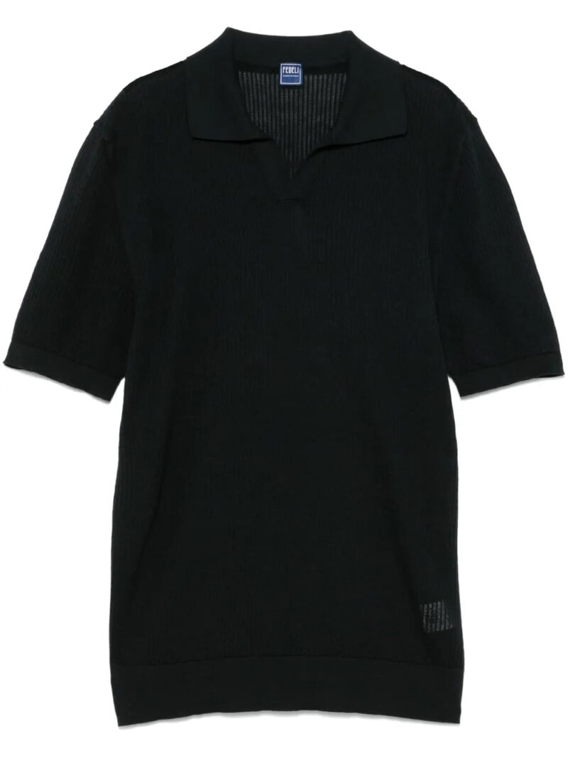 Fedeli  ribbed polo shirt