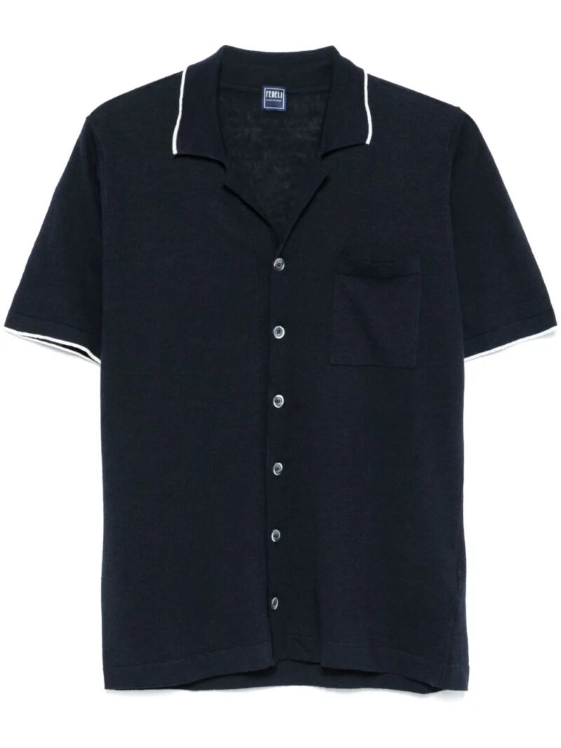 Fedeli  contrasting-trim shirt