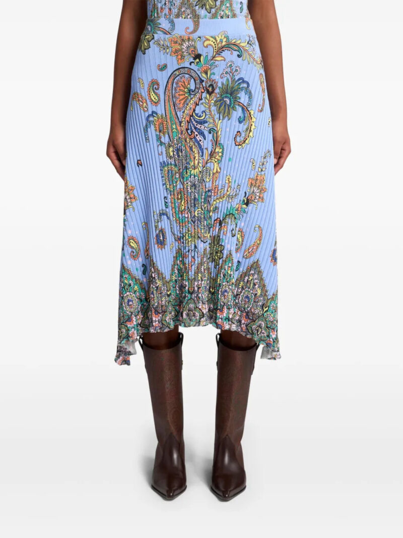 ETRO  ribbed-knit skirt