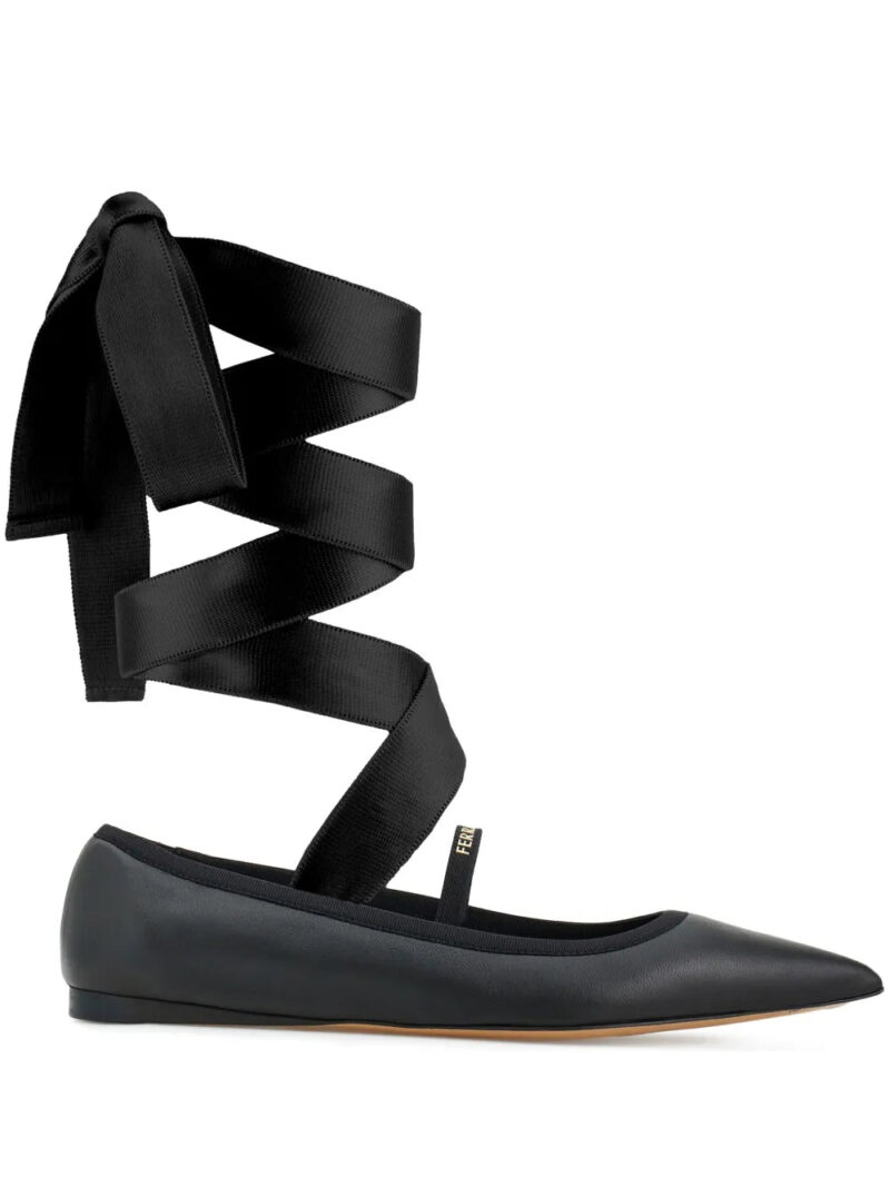 Ferragamo  leather ballerina shoes