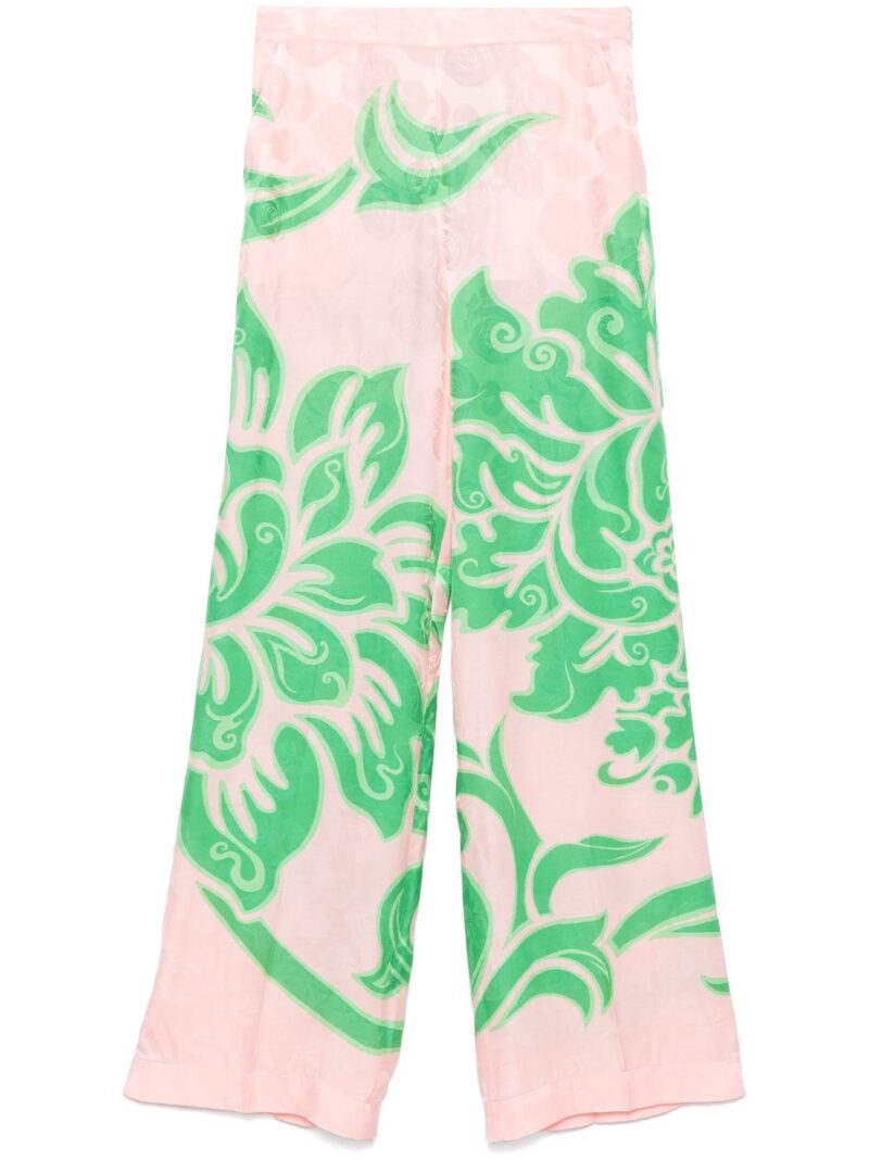 ETRO  rose-print trousers