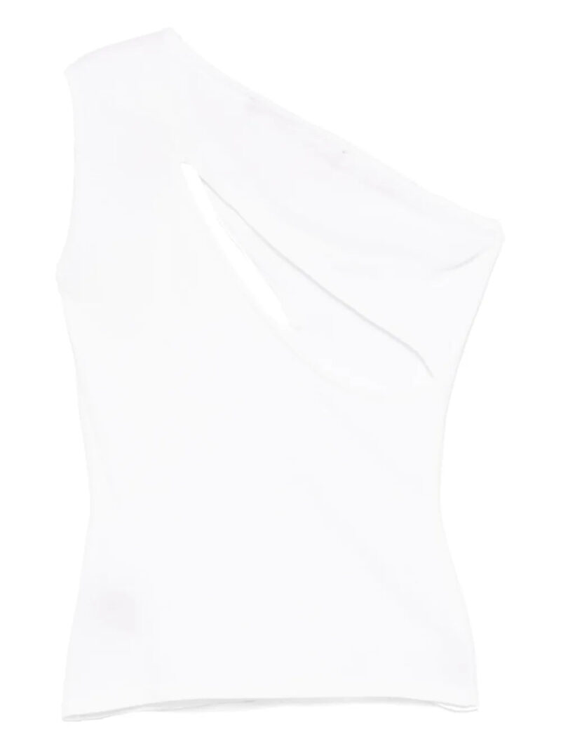 Federica Tosi jewel-detail one-shoulder top