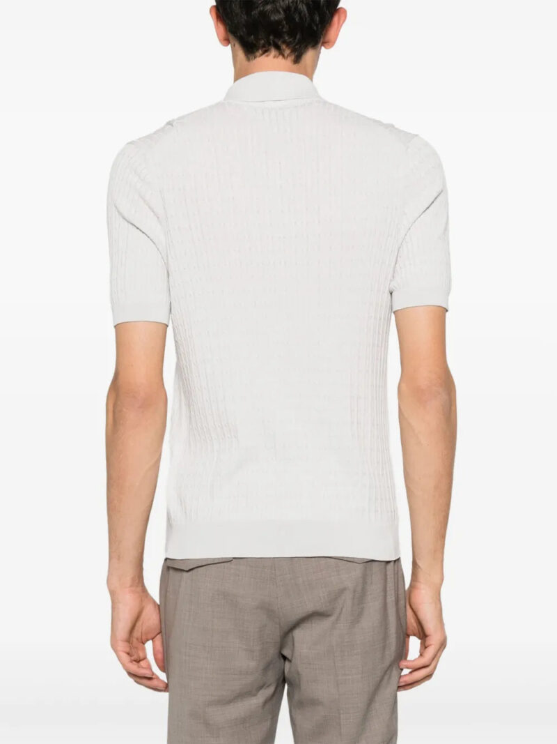 Fay  cable-knit polo shirt