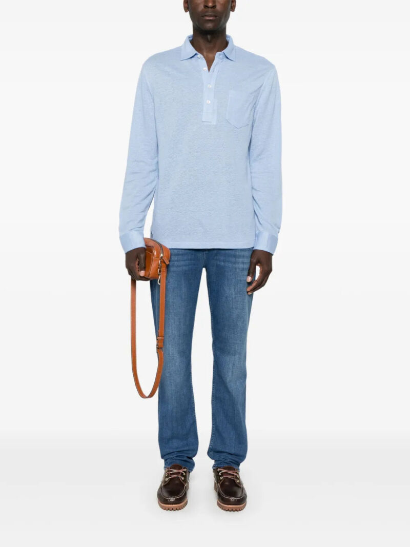 Polo Ralph Lauren  long-sleeve linen polo shirt