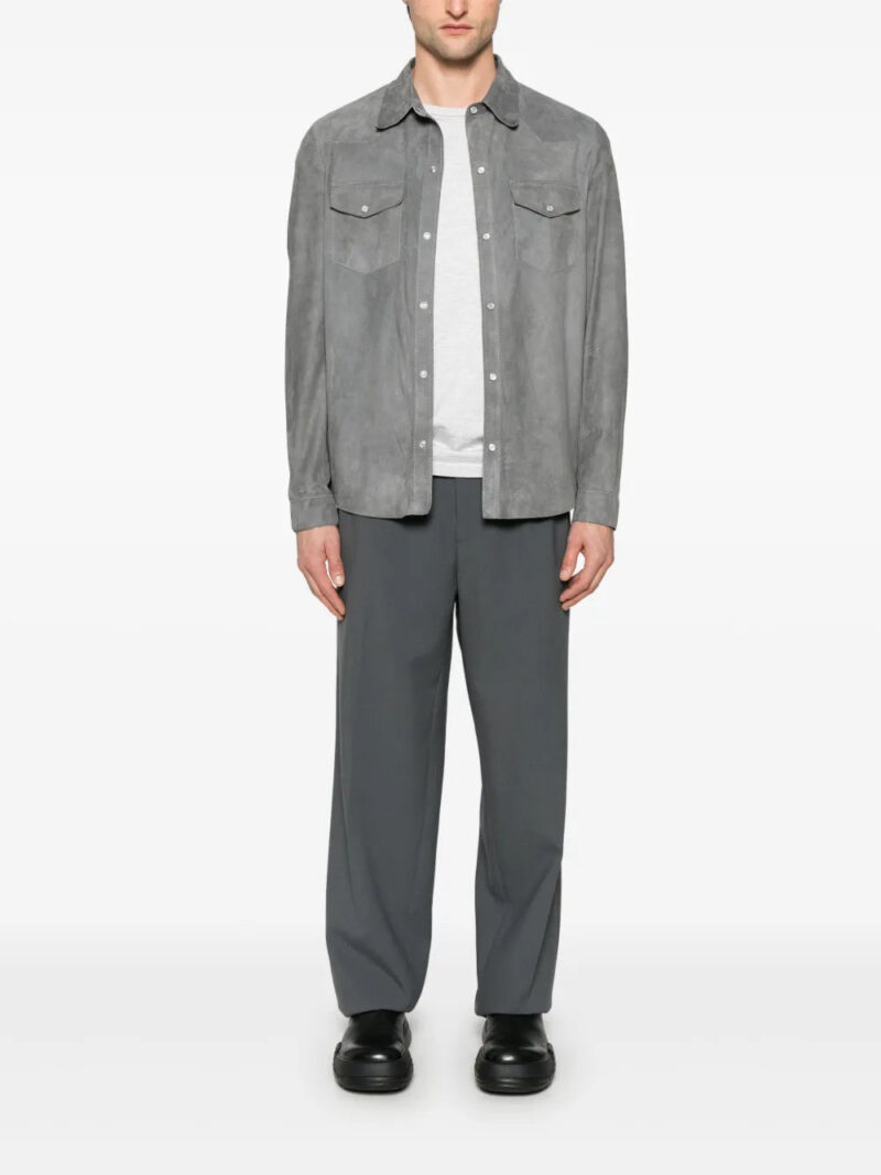 Salvatore Santoro  suede shirt