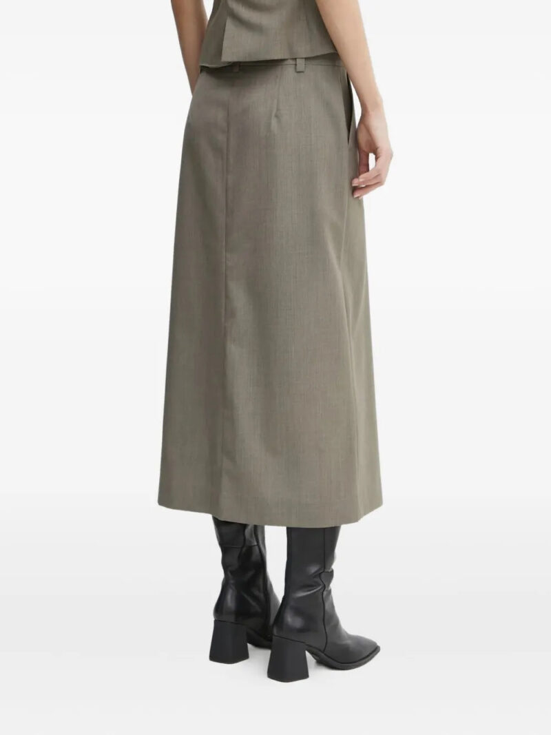 SAMSOE SAMSOE button-front midi skirt