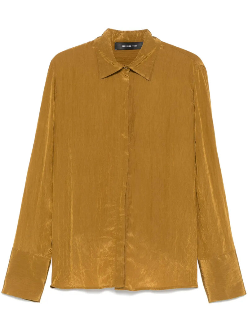 Federica Tosi  crinkled shirt
